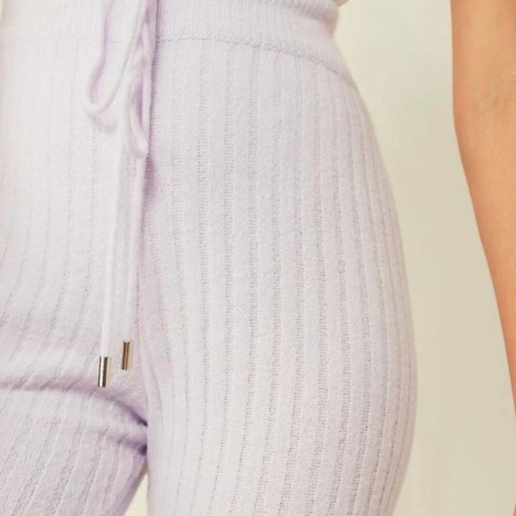 Free People Joggers FP Lilac Around the Clock Lounge Pants - Picture 3 of 12